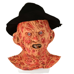 弗莱迪头套cos影视万圣节恐怖生化丧尸鬼面具恐怖鬼节僵尸头套