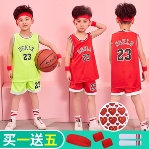 天天特价夏男女幼儿童装篮球服表演背心短裤宝宝篮球衣服运动套装