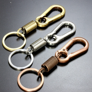 男士情侣钥匙扣创意汽车钥匙圈腰挂件钥匙环女弹簧钥匙链金属礼品