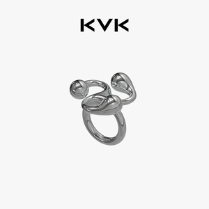 【新品】KVK维达戒指虫洞系列戒指女轻奢小众设计指环高级冷淡风