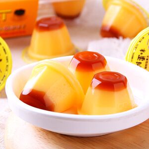 包邮 台湾进口 新巧风果冻鸡蛋布丁冰淇淋味166g 盒装休闲零食