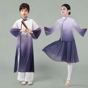 五四青年装儿童民国风沁园春雪演出服学生装剧目追忆1911舞蹈服装