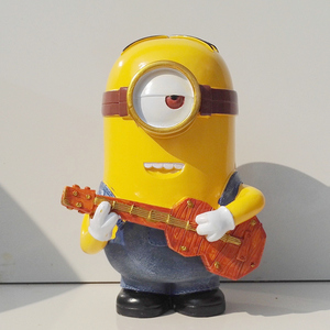 新款小黄人卡通纯乳胶石膏像模具儿童公仔陶瓷大号娃娃上色彩绘