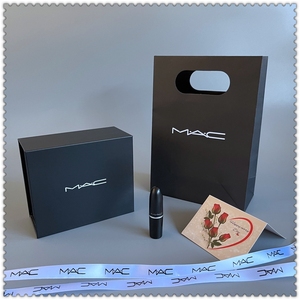 000人付款淘宝mac/魅可专柜正品手提袋子口红盒子包装礼盒空盒子 礼品