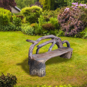 定制户外树桩休闲椅水泥仿生树墩公园椅正品景区grc混凝土砼长凳