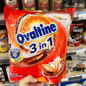 香港购进口Ovaltine阿华田营养早餐三合一麦芽饮品可可粉冲饮20条