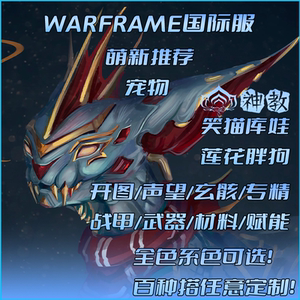 warframe国际服私人定制宠物 库娃纯色笑猫  星币mod战甲套餐充值