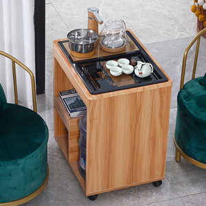 茶几简约现代家用客厅功夫茶桌小户型欧式圆角钢化玻璃小茶几桌子