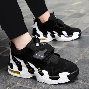 恩施耐克正品奶牛鞋男女韩版黑白情侣篮球鞋潮学生运动鞋厚底气垫