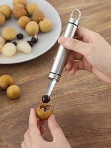 不锈钢龙眼去核器家用挖龙眼剥壳工具开石硖龙眼干刀荔枝挑肉神器