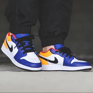 jsvincent180淘宝air jordan 1 aj1 low 低帮新秀白橙白金白黄湖人