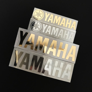 雅马哈LOGO钢琴镀金金属标贴 YAMAHA汽车机车吉他DIY装饰金属贴纸