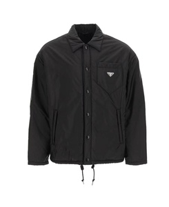 prada 普拉达 三角标 棉服外套 夹克 黑色
