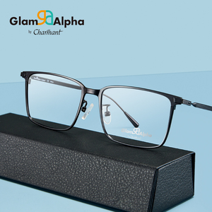 00glamalpha眼镜旗舰店天猫夏蒙眼镜框复古轻盈圆形全框金属眼镜架