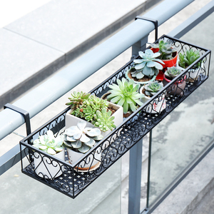 花架阳台铁艺多肉挂式花盆架绿萝窗台栏杆悬挂创意欧式简约现代小