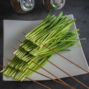 【帝王烤吧】韭菜5串户外烧烤食材配送顾村公园bbq野餐肉串半成品