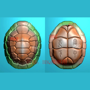 玉雕乌龟壳设计图图片