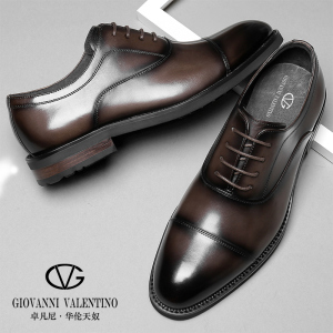 00ashuang330327淘宝卓凡尼华伦天奴皮鞋男夏季头层牛皮透气商务