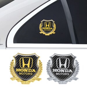 本田思域crv雅阁xrv缤智凌派汽车贴纸个性车贴3d金属车标车身装饰