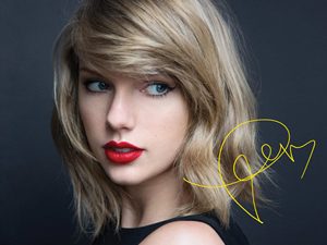 000人付款淘宝泰勒斯威夫特 taylor swift签名照霉