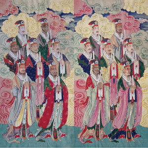 适用水陆画道教神仙画像二十八星宿道场用品供奉挂轴挂画神像卷轴