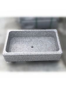 室外石头洗手盆户外庭院拖把池一体天然大理石水槽不带搓衣板水池