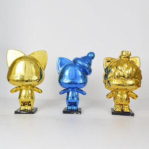 简约现代创意样板间售楼处卡通抽象老鼠小人物软装设计师钟爱摆件