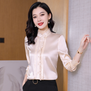 真丝衬衫女欧货时尚