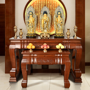 花梨木全实木佛台供桌家用现代简约神台香案新中式佛堂寺庙供佛桌