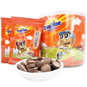 阿华田150g桶装机智豆浓香可可味牛奶麦芽压片糖果巧克力小零食品