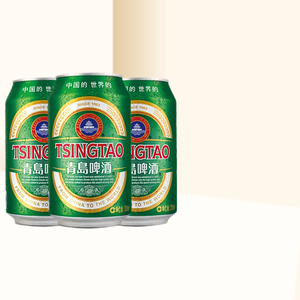 青岛啤酒经典系列人气小罐装11度330ml*24听整箱