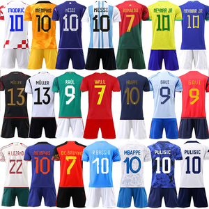 迈阿密杯世界阿根廷巴西葡萄牙国家队足球服套装定制C罗梅西球衣