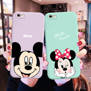 适用于苹果6手机壳iphone6s直边液态硅胶软壳男女新款6plus/6splus