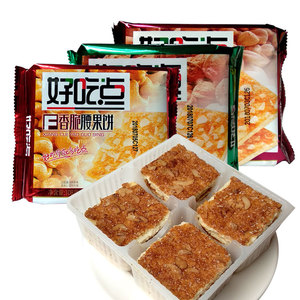 好吃点香脆核桃杏仁腰果饼干108g酥性早餐糕点心食品满10袋包邮