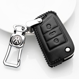 2019款全新宝来车钥匙套 19款大众宝来改款真皮汽车专用钥匙包扣