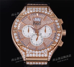 正品piaget/伯爵polo系列自动g0a33039男士手表原钻满钻可陪验货
