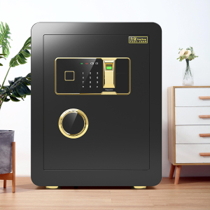 保险柜家用小型密码保险箱带钥匙全钢防火45床头柜保险柜办公室可固定
