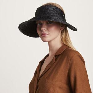 澳洲代购helen kaminski遮阳拉菲草12cm宽檐圆顶帽子marisol