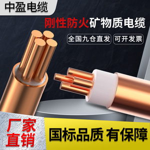 BTTZ刚性矿物质绝缘防火电缆BTLY国标铜芯耐火YTT硬芯特种电缆线
