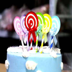 蛋糕装饰棒棒糖插件120支生日蛋糕插旗纸卡儿童派对摆件20包包邮