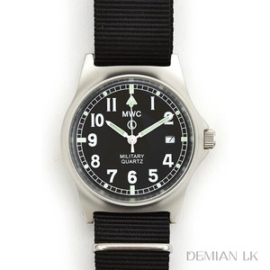 瑞士mwc g10 lm 复古带日历石英军表 腕表手表