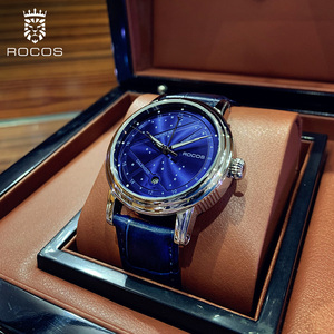 雷克斯rocos夜光星空潮流手表男表十大品牌全自动机械表防水