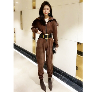工装连体套装女大码