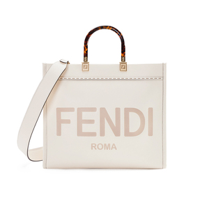 fendi芬迪女包21新款sunshine tote托特包光面皮手拎包