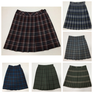古着中古日制校供日本正统jk制服萌款日系百褶裙学生美格子半身裙