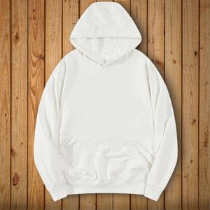 2023纯色卫衣男连帽女情侣加绒秋冬款奶白色帽衫中山衣服男士外套