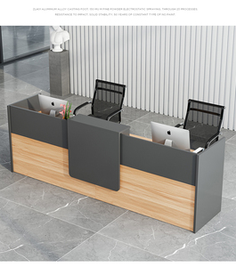 办公室公司前台接待台简约现代吧台小型收银台办公柜台成都可定制