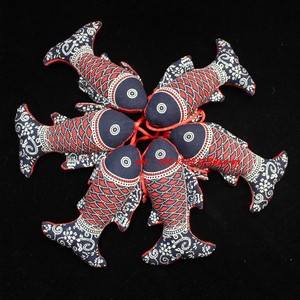 春节元旦布艺鱼鲤鱼布鱼挂件壁饰 布络家居挂饰品中国风手工特色