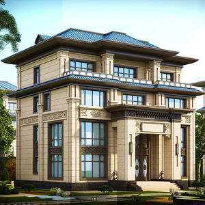 四层别墅设计图纸 新中式风格四层别墅设计图纸 四层别墅施工图