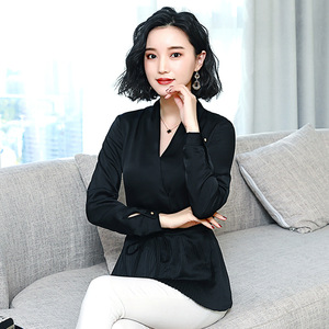 千葵女装贵姿尚静品牌艺燕梦拉勾勾正品衬衫女长袖2020春装新品仿